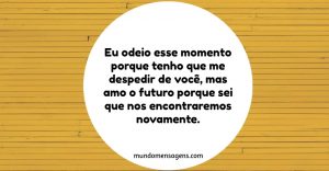 Mensagens de despedida